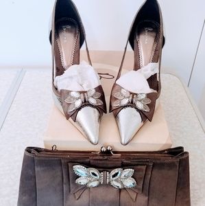 Bourne elegant heels with matching evening bag